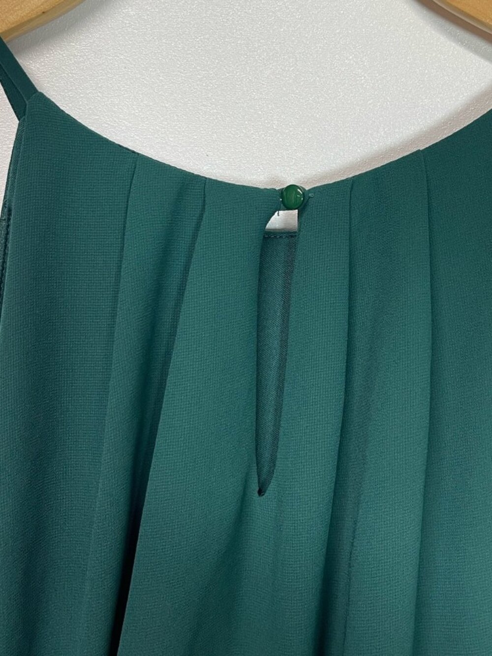 Lush Forest Green Halter Mini Dress with Elastic Waist Size M - Picture 5 of 9